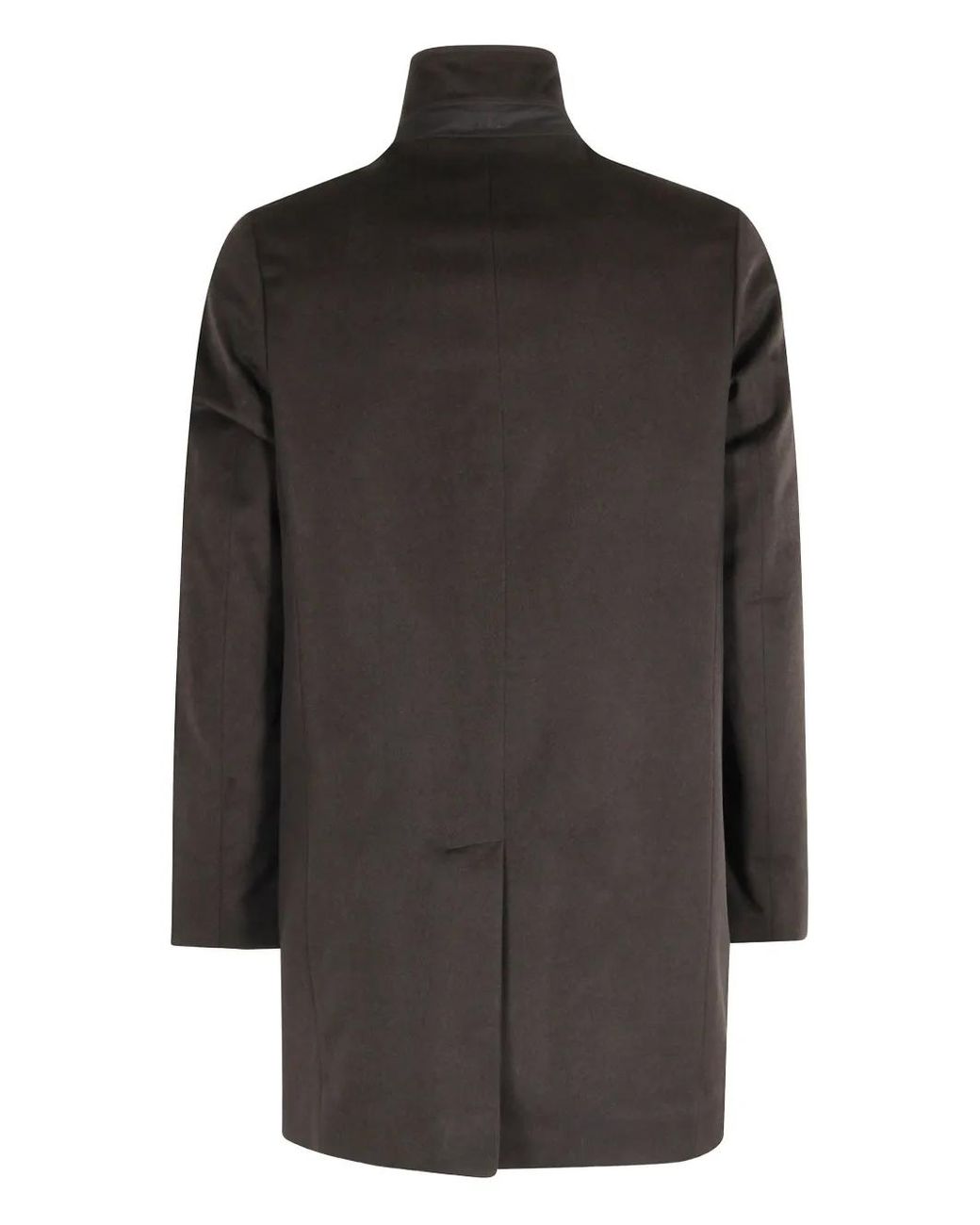 DUNO Gray Button Fastening Coat for men