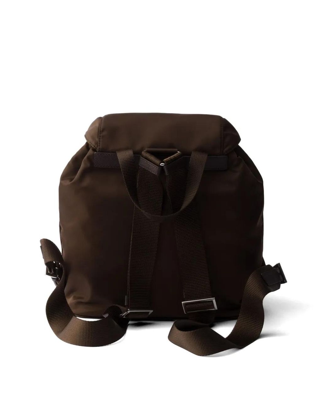 Prada Black Re-Nylon Buckle-Fastening Backpack