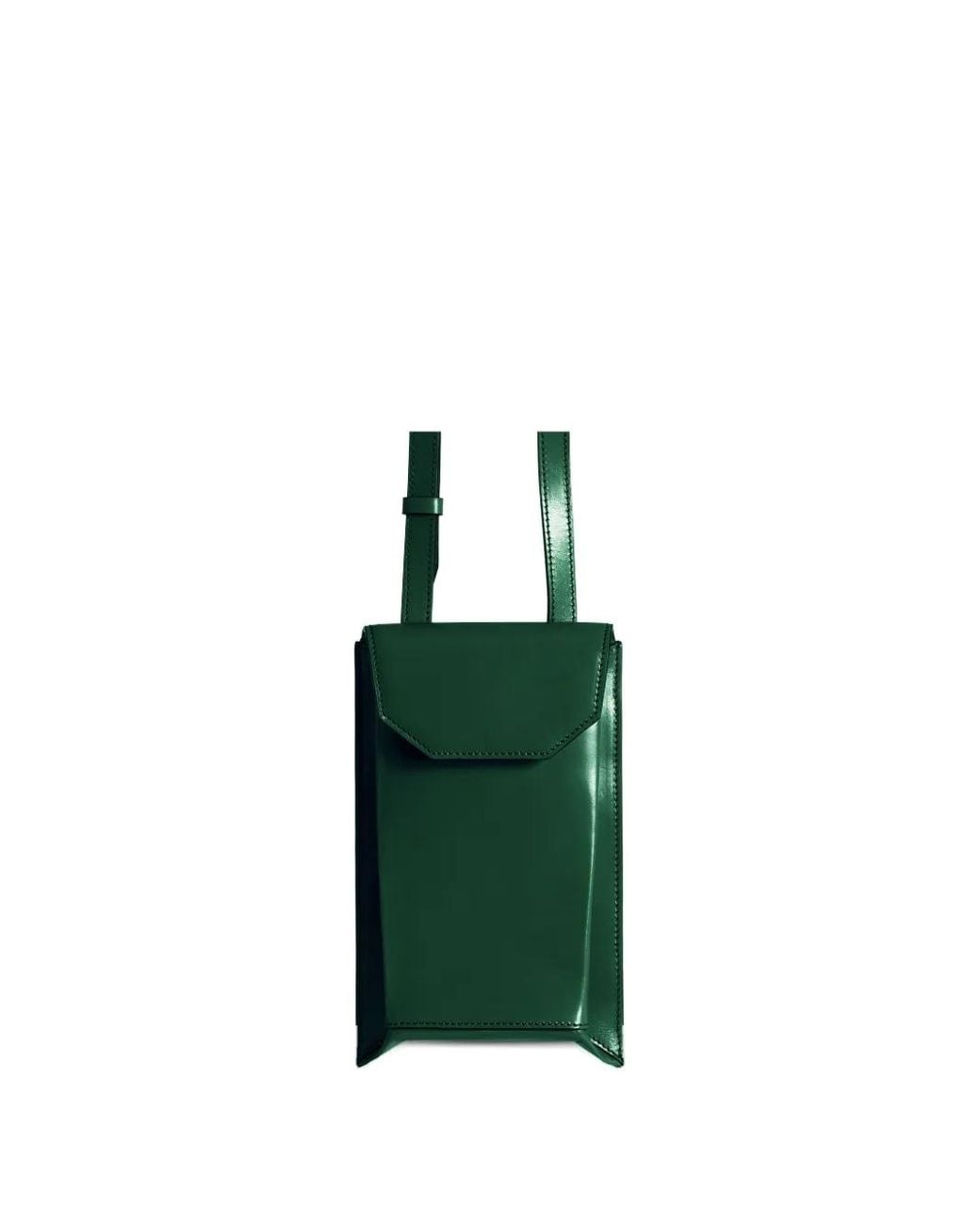 Merryl Tielman Green Joost Leather Cross Body Bag