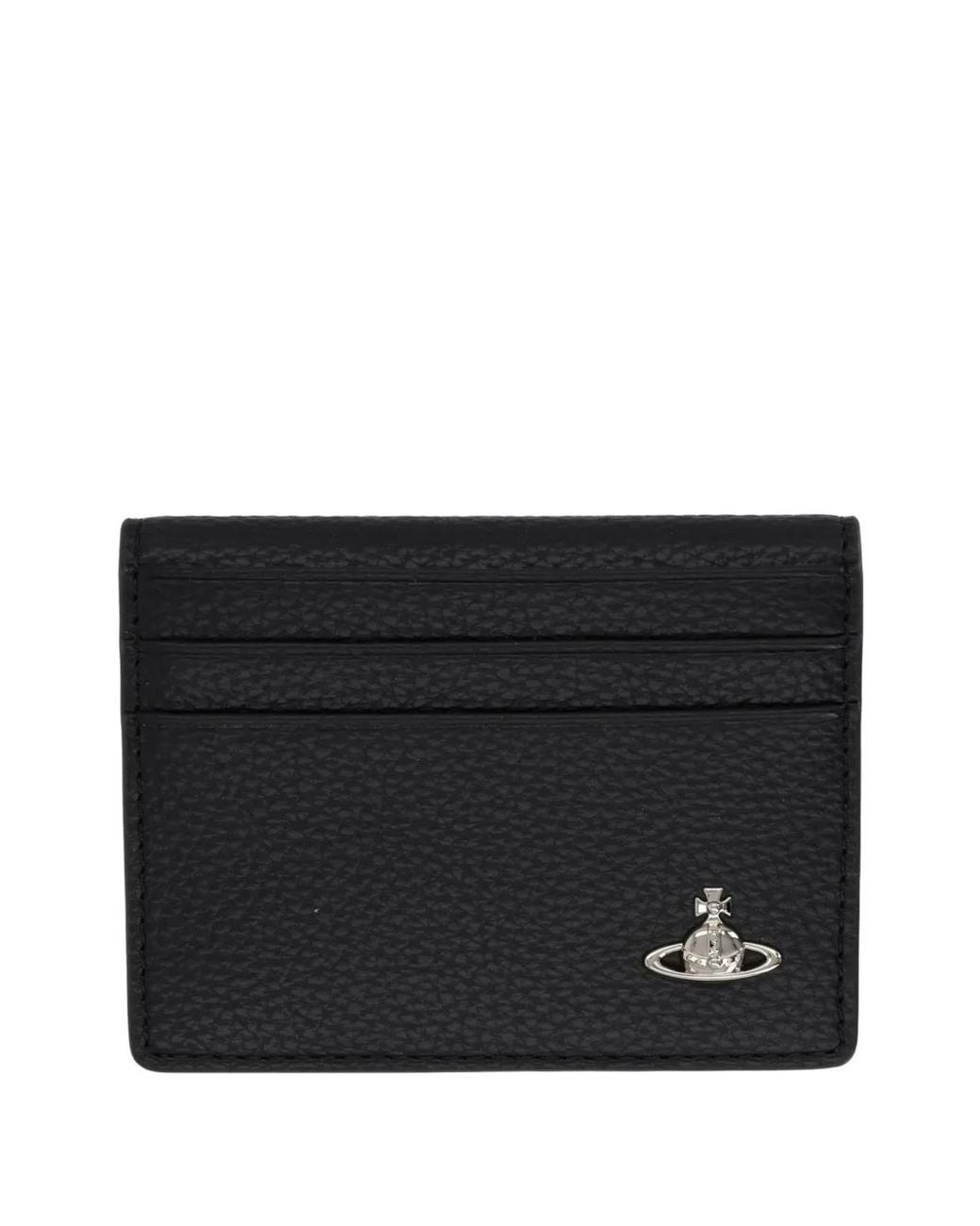 Vivienne Westwood Black Orb-Plaque Card Holder