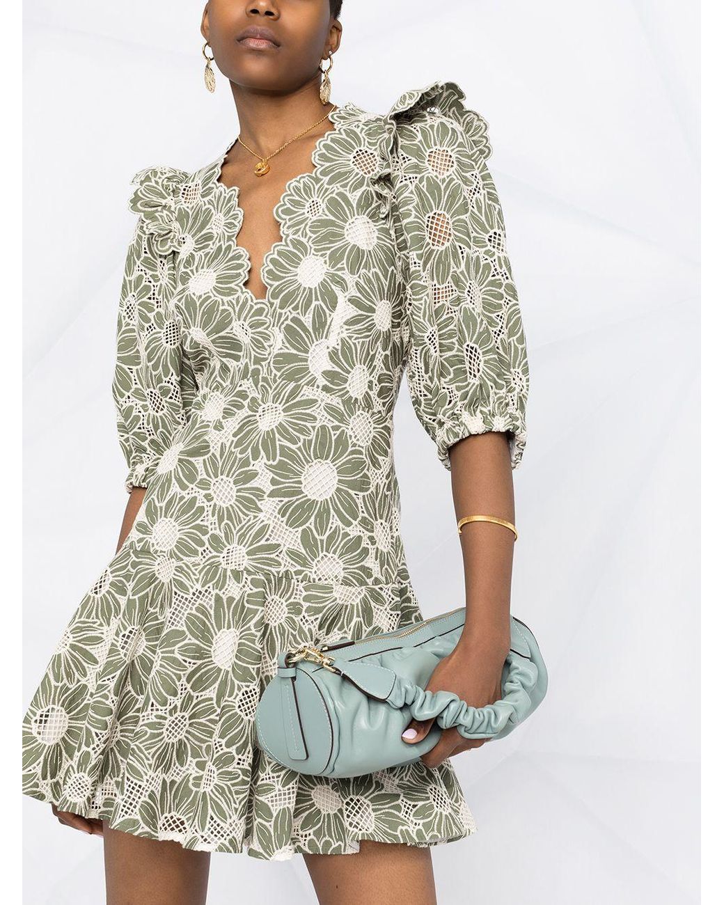 Sandro 2025 green dress