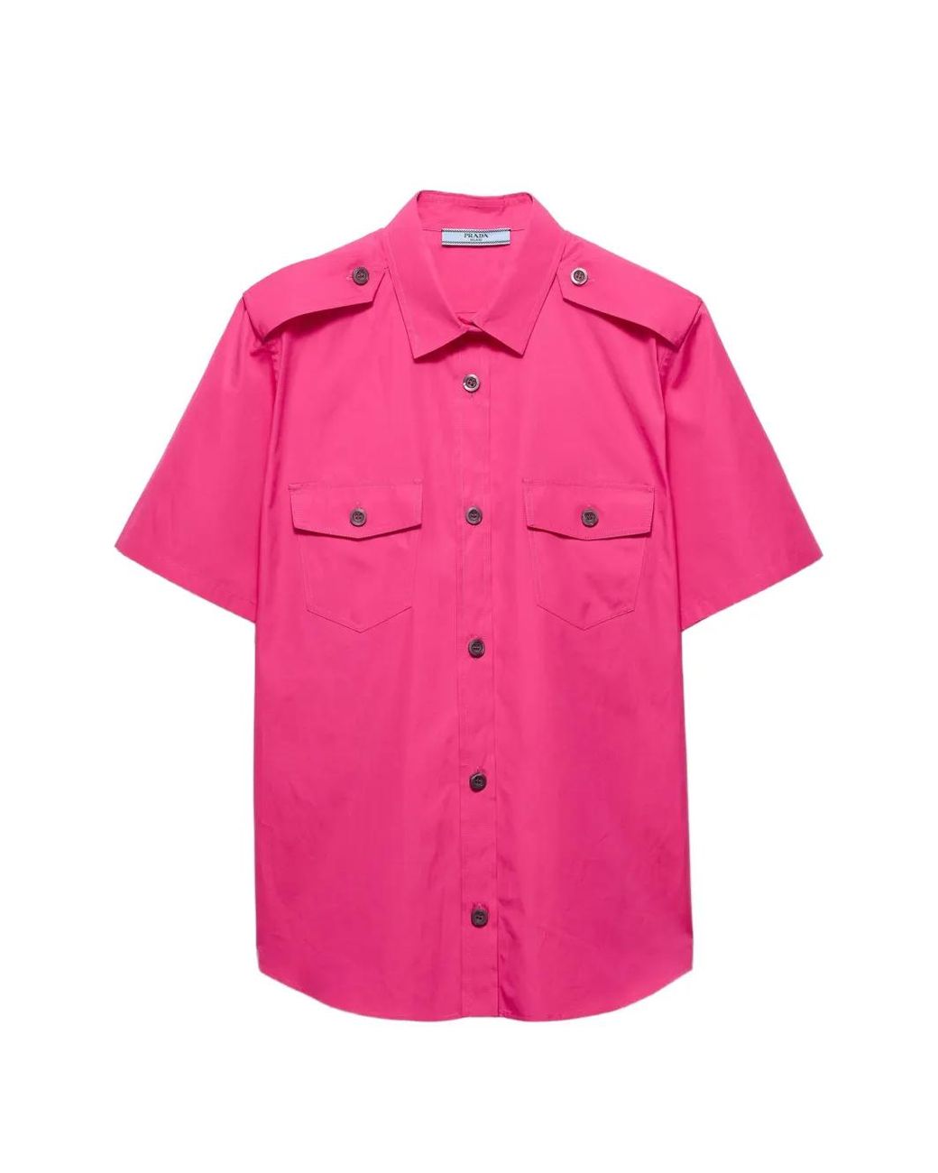 Prada Pink Cotton Poplin Shirt