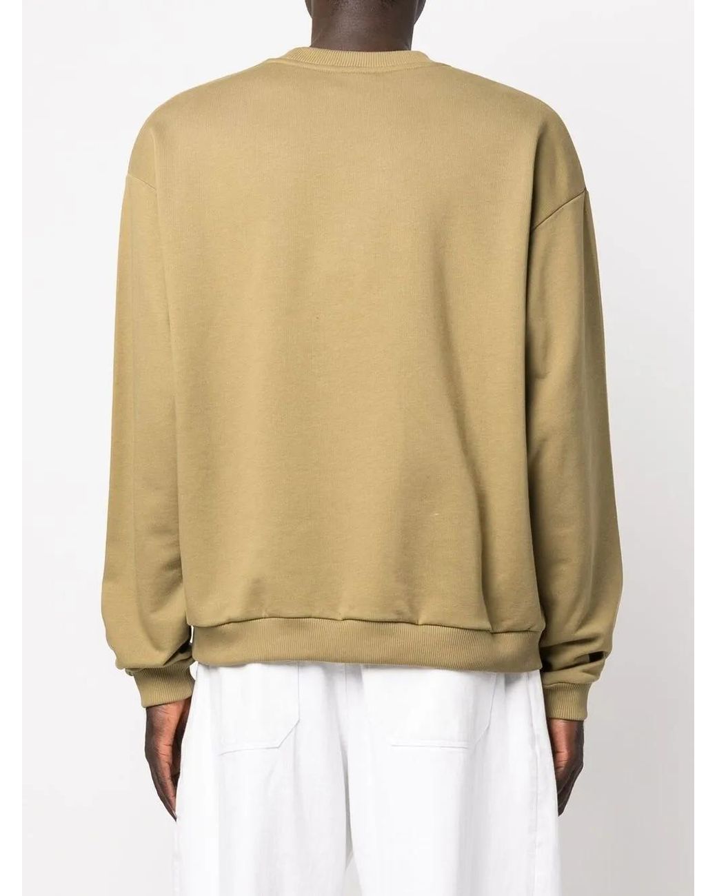 Drole de Monsieur Natural Logo-Print Crew-Neck Sweatshirt for men