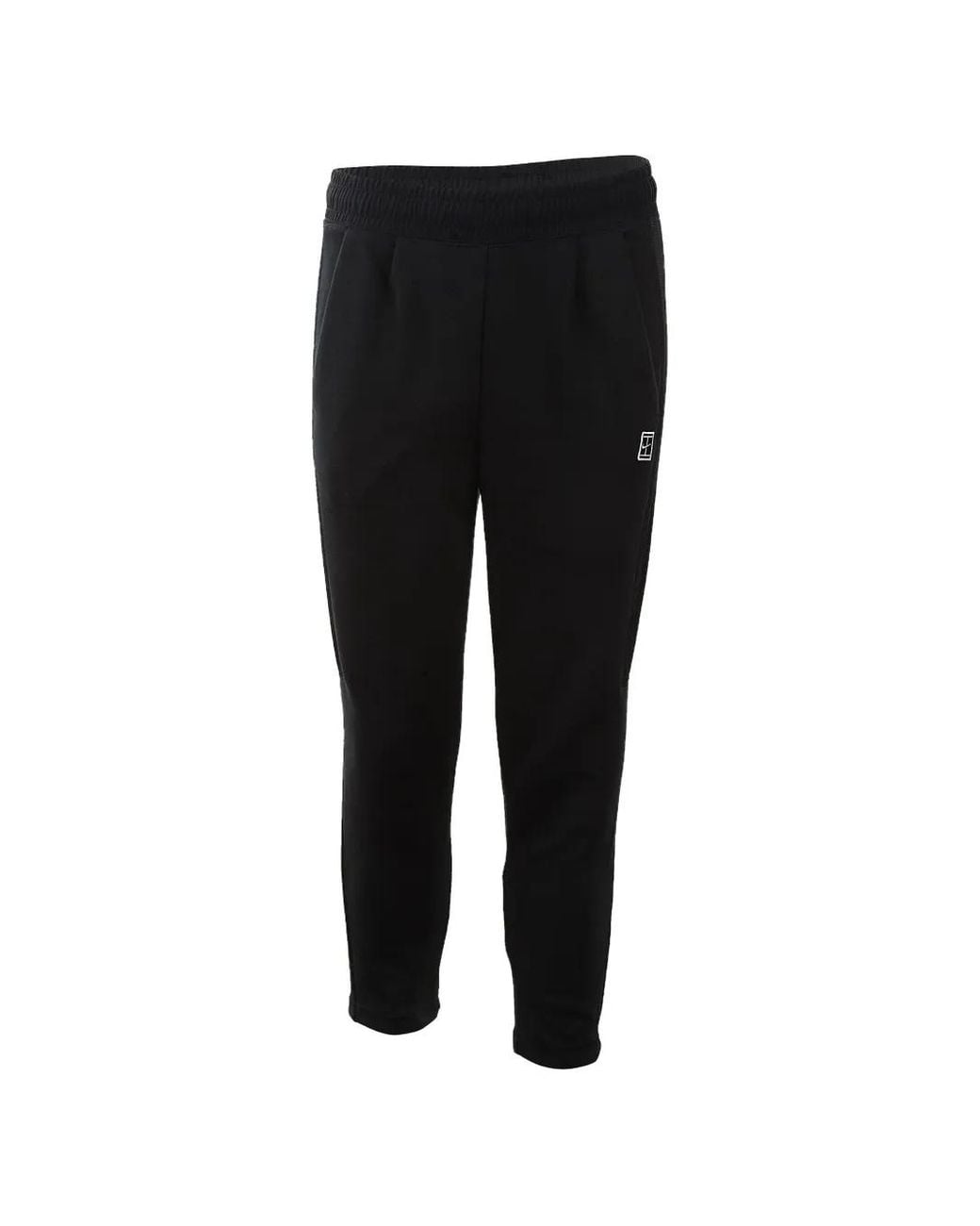 Nike Black Court Logo-Patch Track Pants for men
