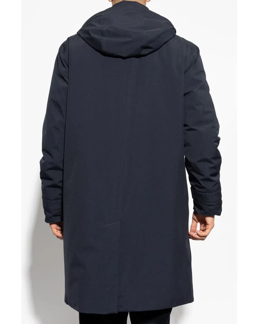 Moncler Blue Larezila Long-Sleeve Coat for men