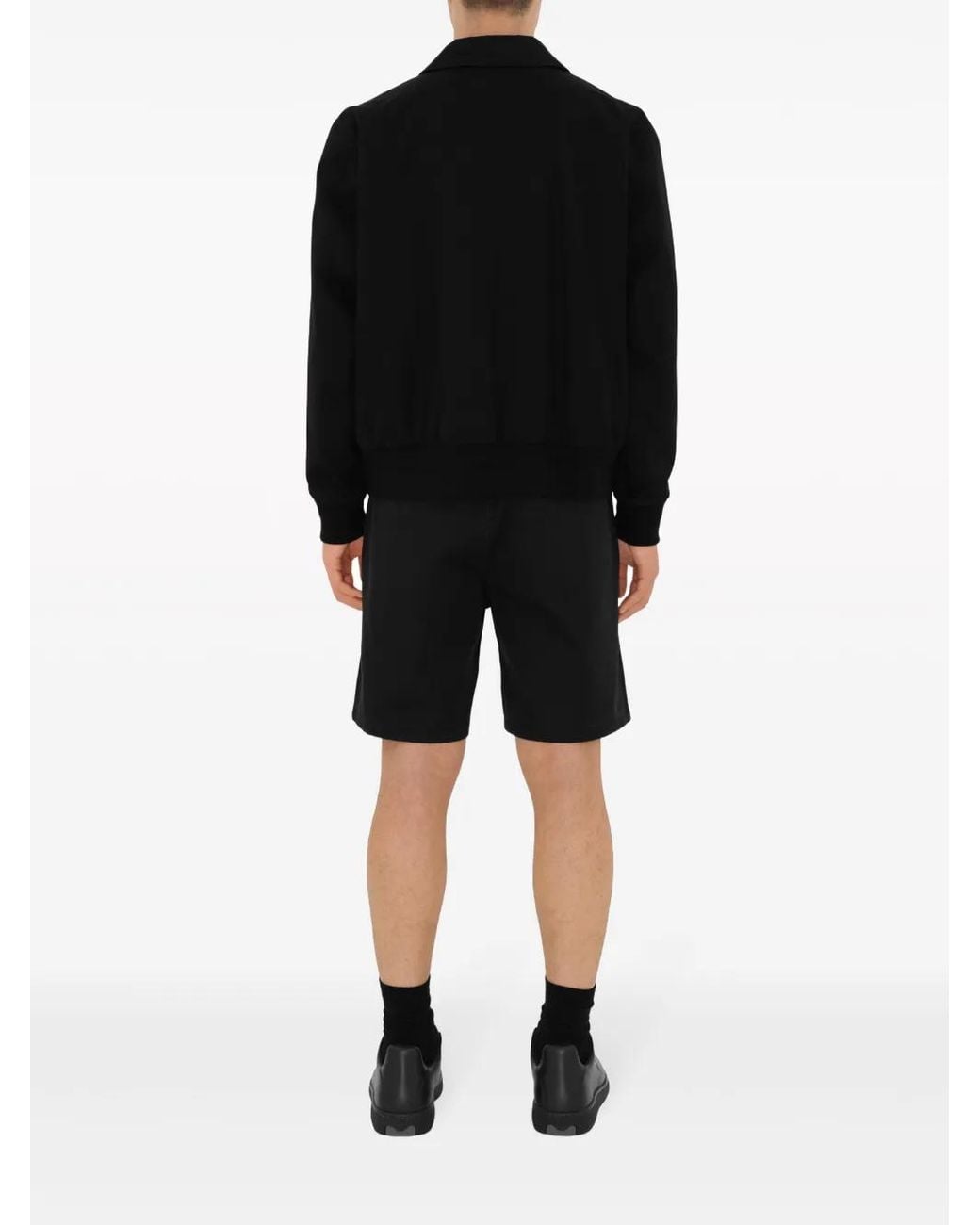 Burberry Black Cotton Bermuda Shorts for men