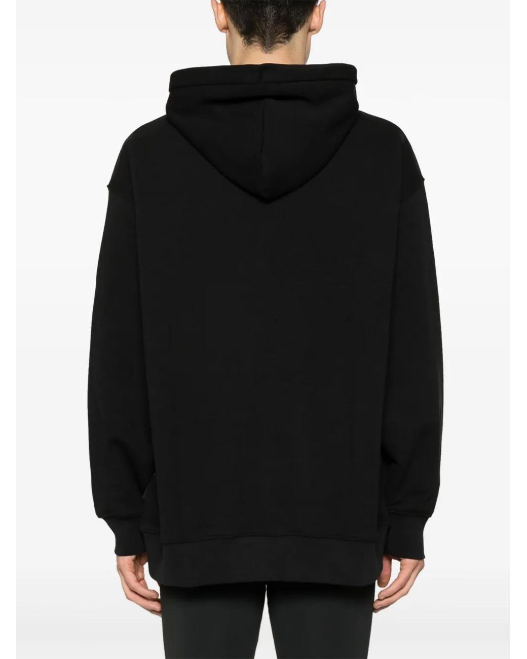 On Shoes Black Mogram-Print Hoodie for men