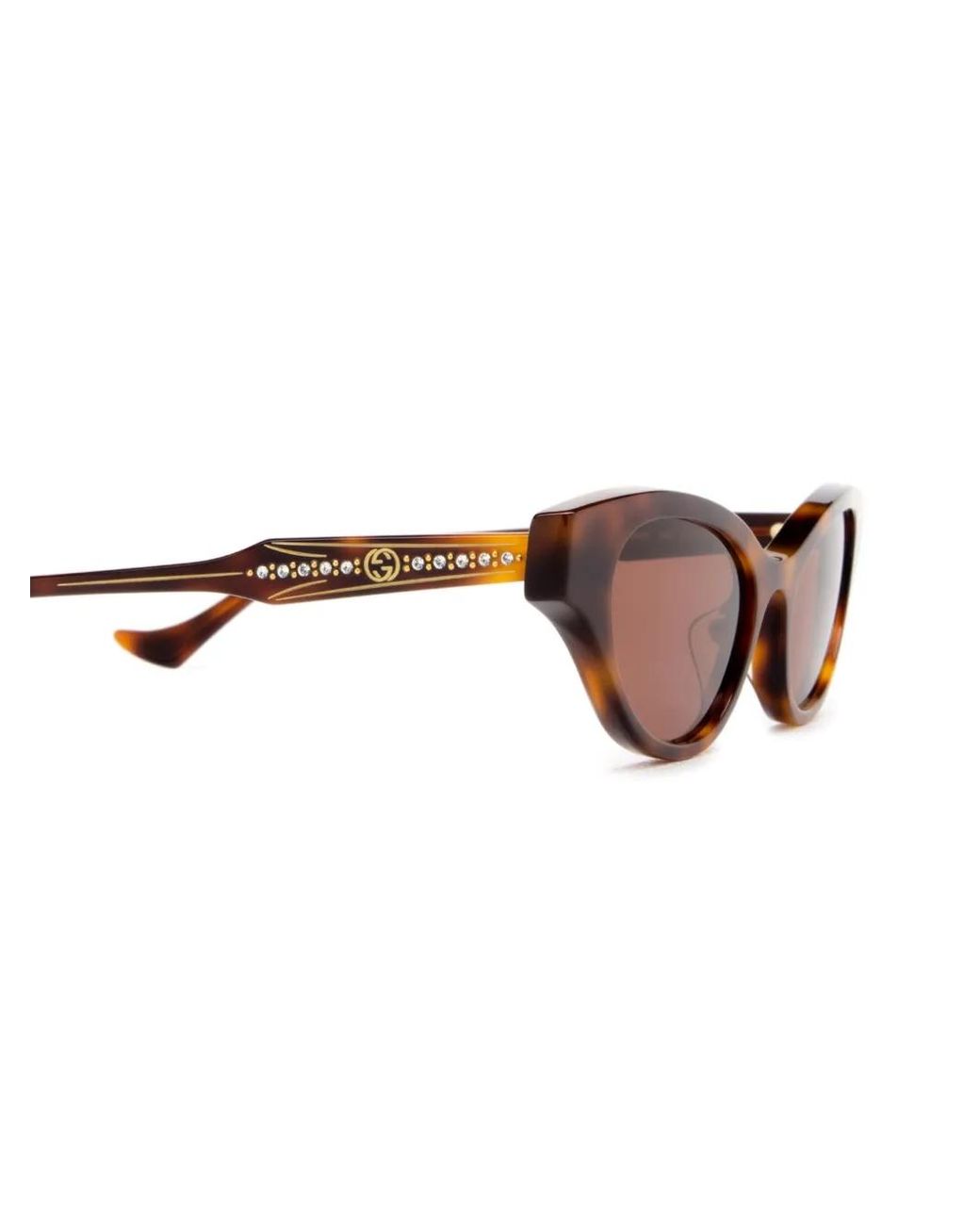 Gucci Brown Cat-Eye Frame Sunglasses