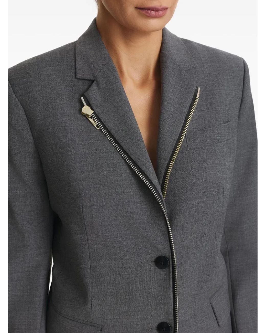CuAnna Gray Wanda Zip-Up Jacket