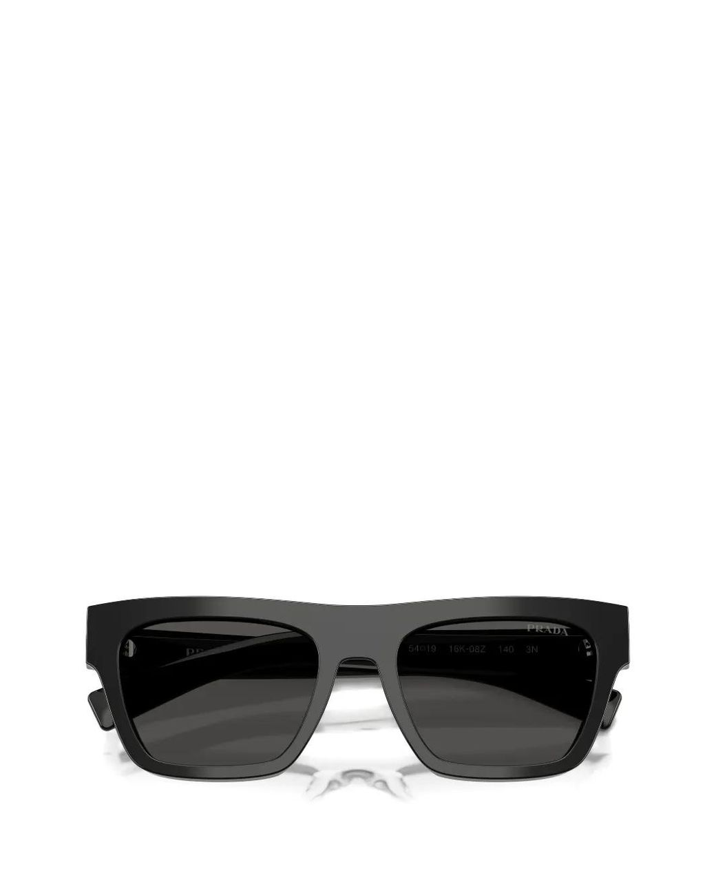 Prada Black Sonnenbrille Mit Eckigem Gestell