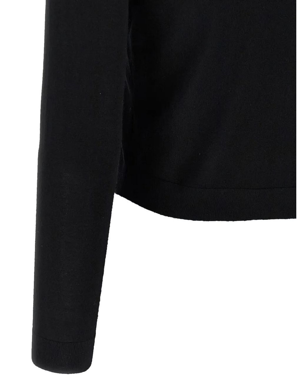 Theory Black Button-Up Cardigan