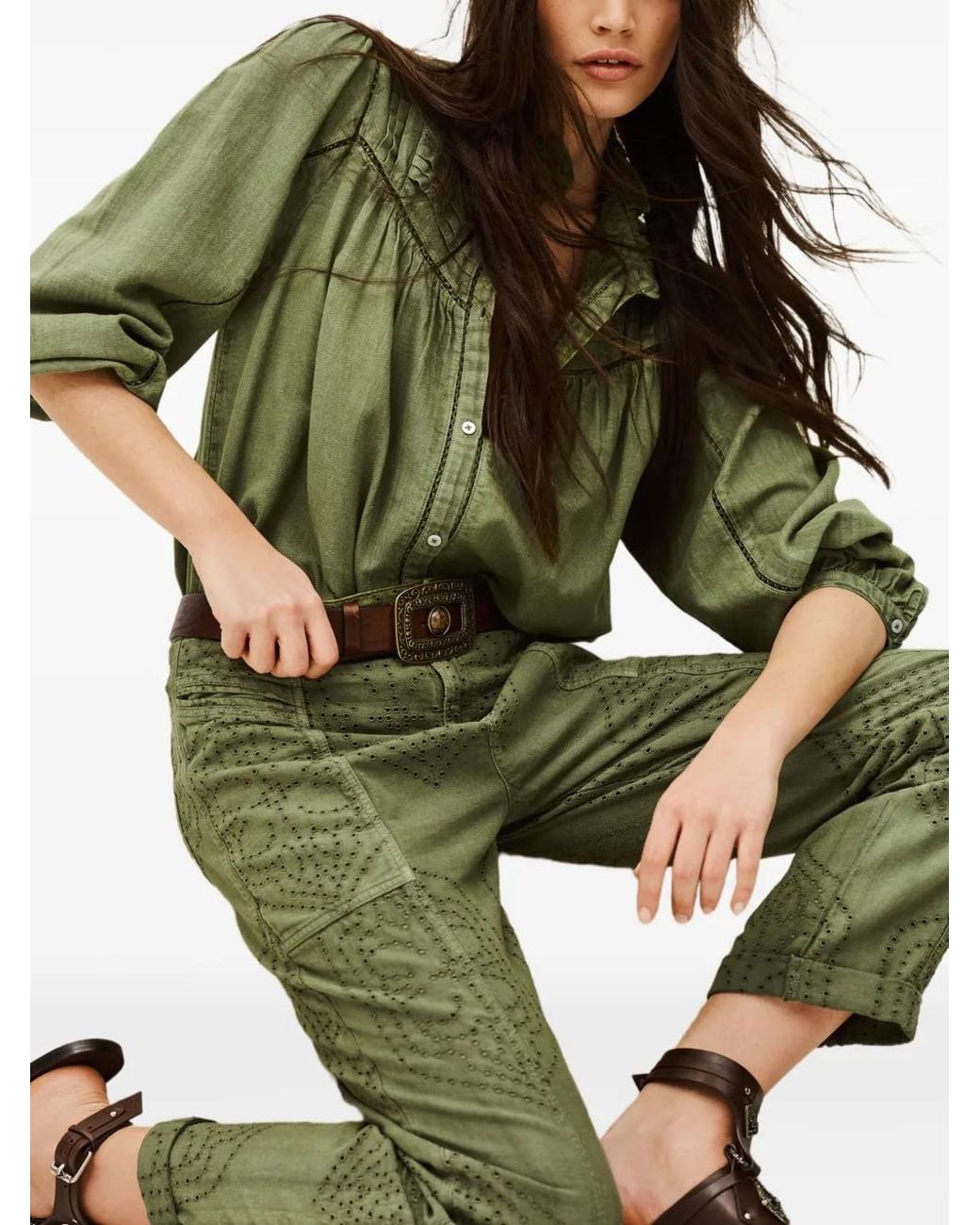 Pantalones Giany Ba&sh de color Green