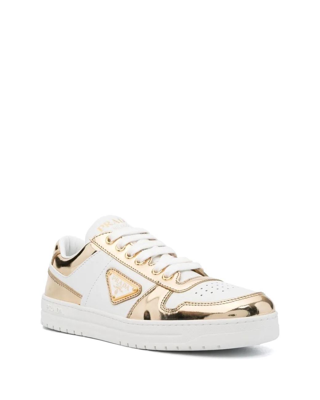 Prada White Downtown Sneakers