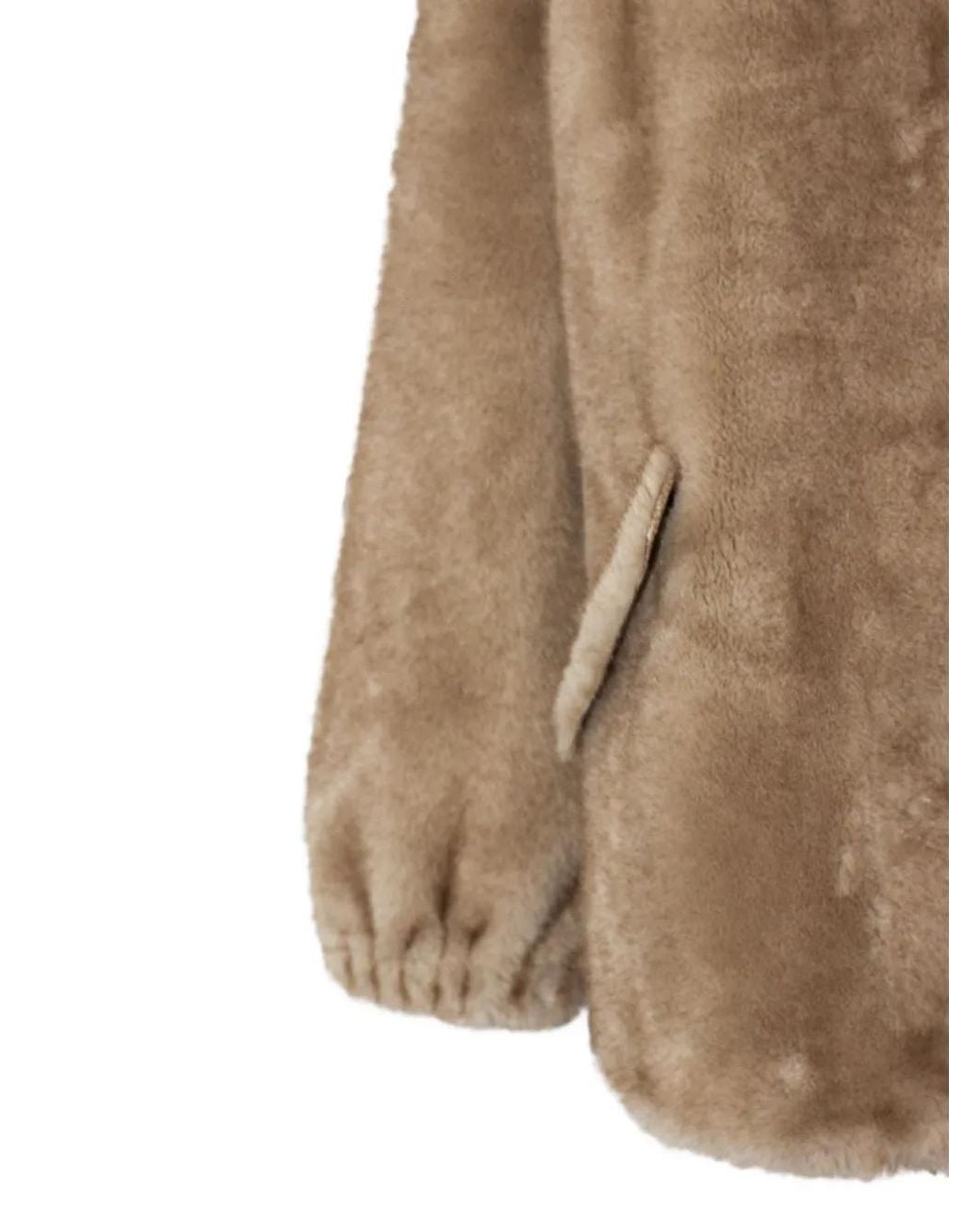 Lou Andrea Natural Faux-Fur Hooded Coat