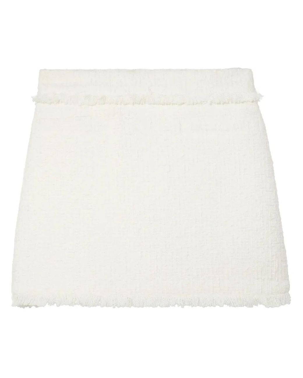 Proenza Schouler White Tweed Knitted Mini Skirt