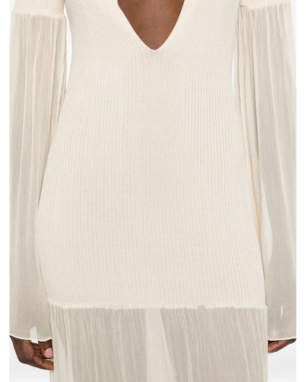 AYA MUSE White Calla Cutout-Detail Maxi Dress