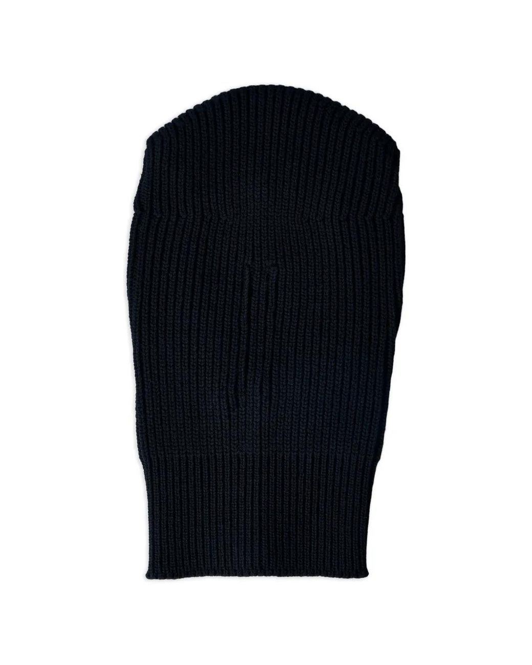 Rick Owens Blue Ribbed Balaclava