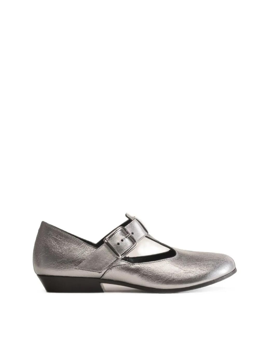 Phileo White Salome Metallic Pumps