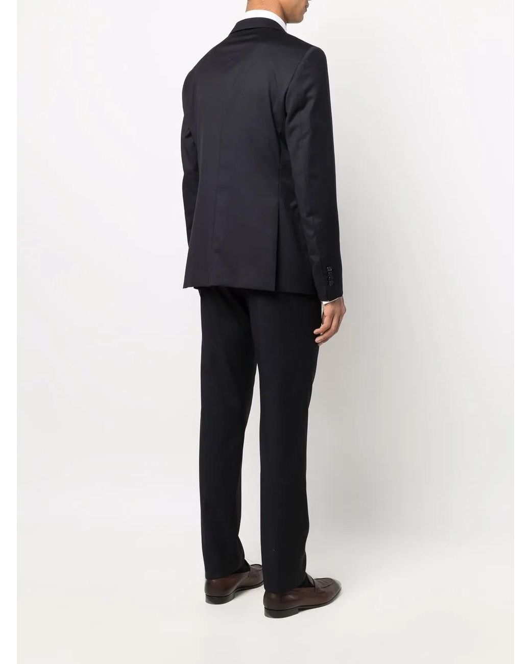 Tagliatore Blue Fitted Single-Breasted Suit for men