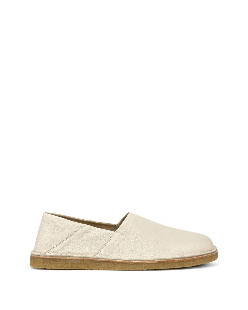 Lemaire White Square Slip-On Loafers for men