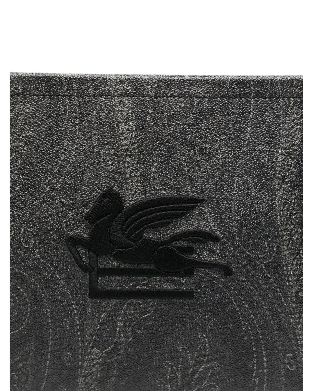 Etro Gray Arnica Clutch Bag for men