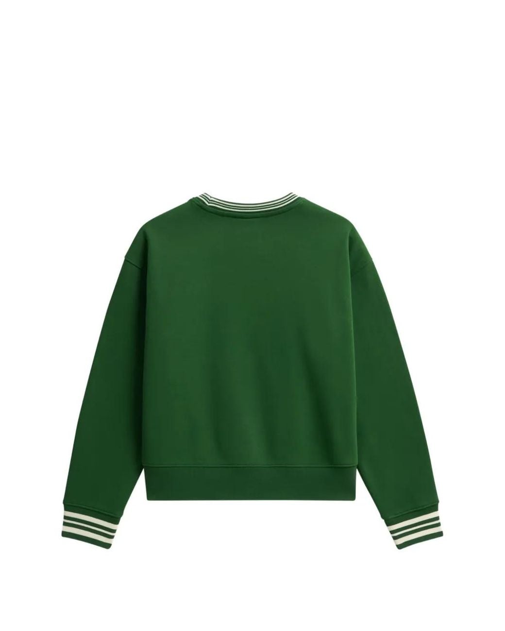 Pringle of Scotland Green Logo-Embroidered Piqué Sweatshirt