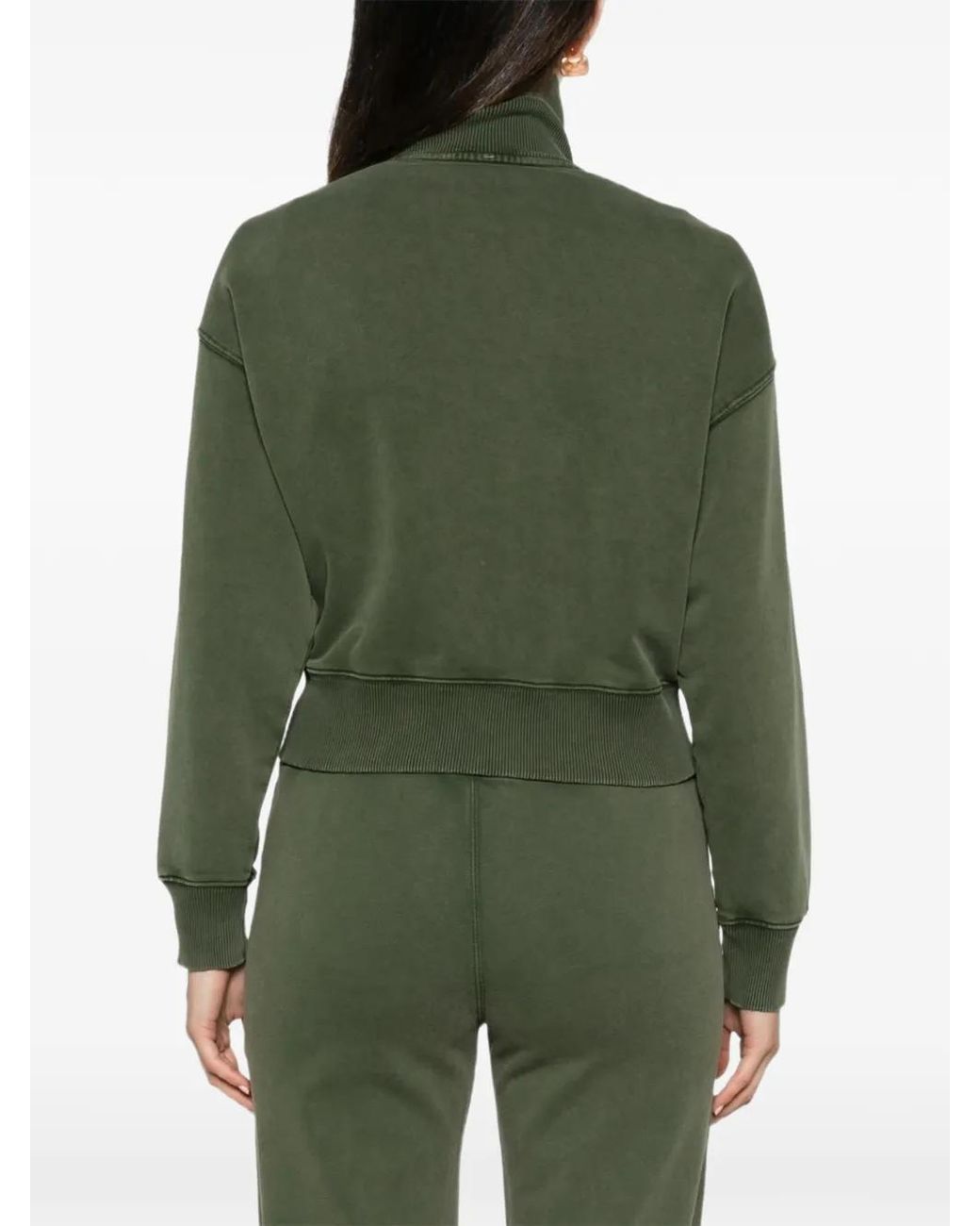 Bobi Sweater Met Rits in het Green