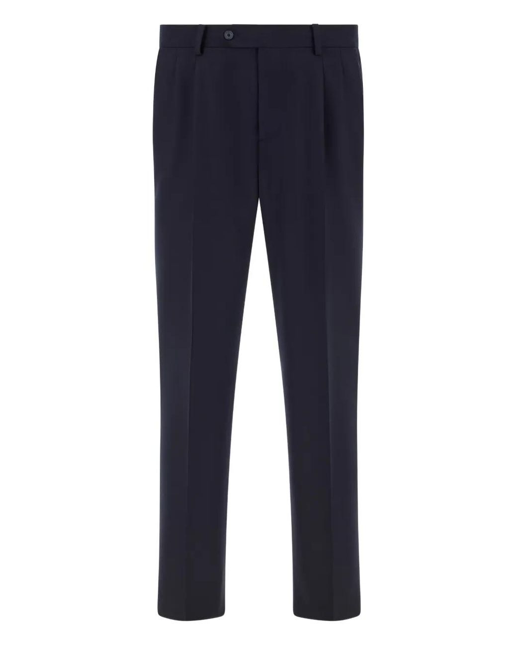 Boggi Blue Pleated Trousers for men