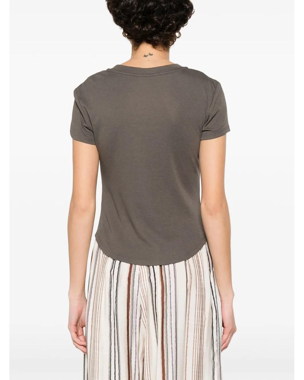 ELEH Gray Round Neck T-Shirt