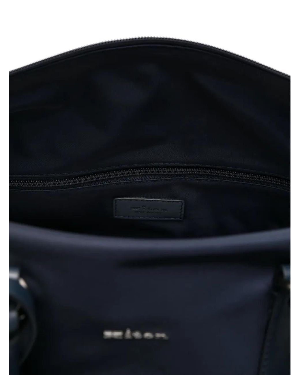 Kiton Blue Travel Bag With Logo Tag for men