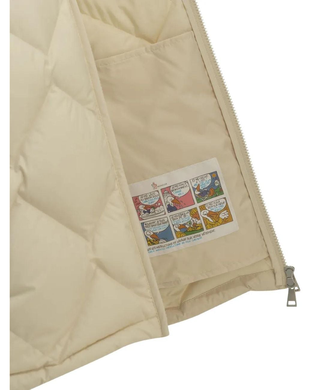 Moncler White Arvouinne Hooded Triangle-Quilted Short Down Jacket