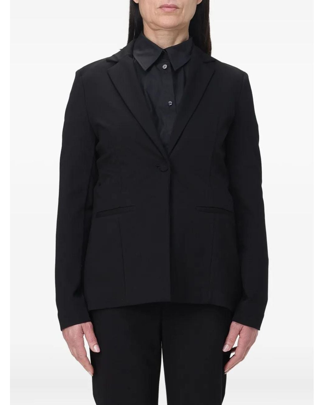Blazer Con Botones Maliparmi de color Black