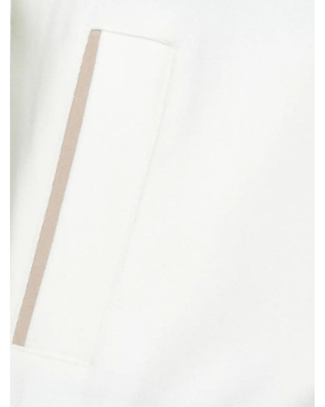 Devore White Veste Zippée À Col Montant for men