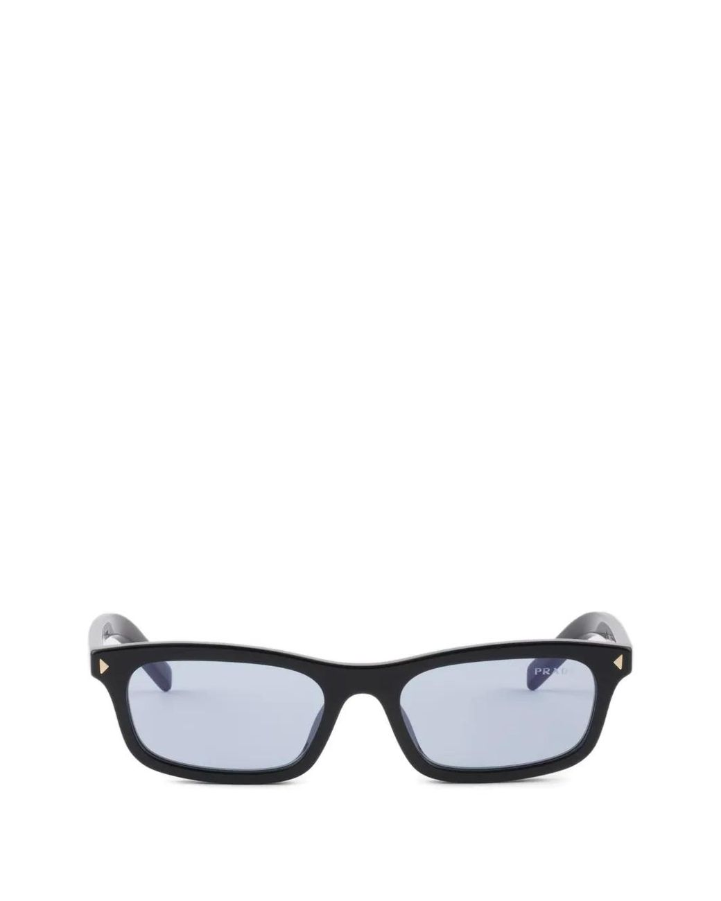 Prada Black Sunglasses With The Iconic Metal Plaque