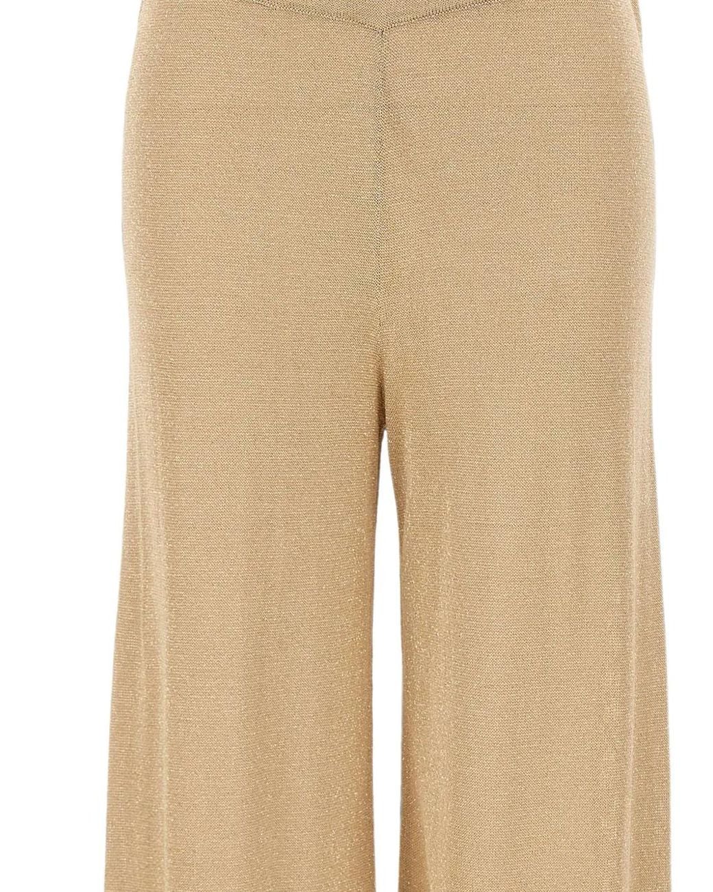 Kangra Natural Pantalon Droit À Bords Côtelés