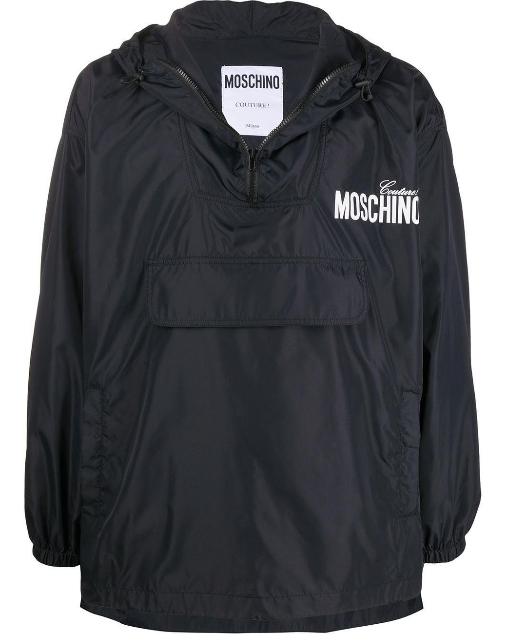 Moschino Synthetic Logo Print Lightweight Jacket in Black for Men - Save  32% - Lyst