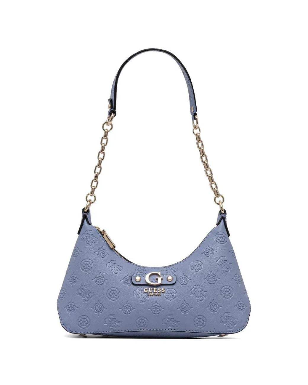 Guess Blue Dita Logo Shoulder Bag