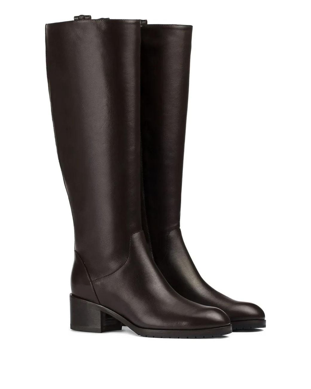 Doucal's Black Block-Heel Leather Boots