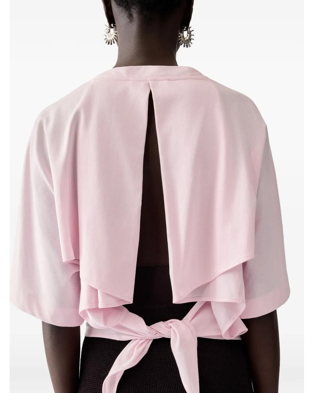 Jacquemus Pink Solid Round Neck T-Shirt