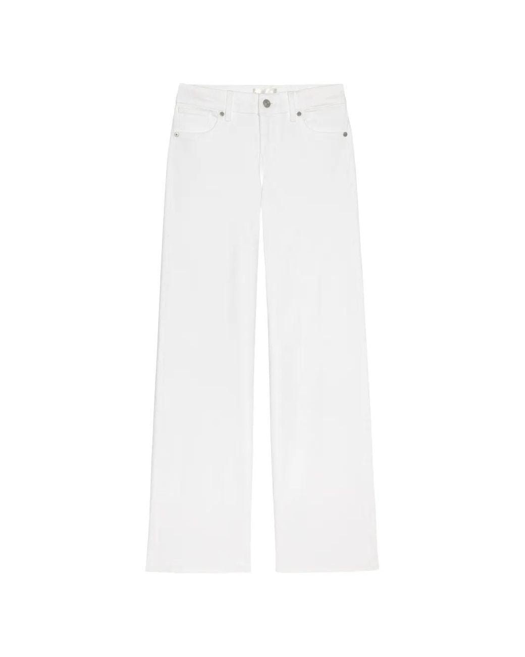 FRAME White Le Slim Palazzo Trousers