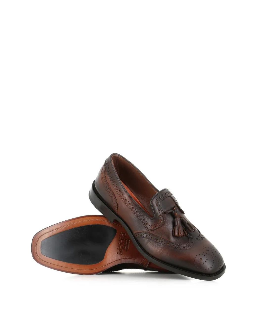 Alexander Hotto Brown Mocassins À Pompons