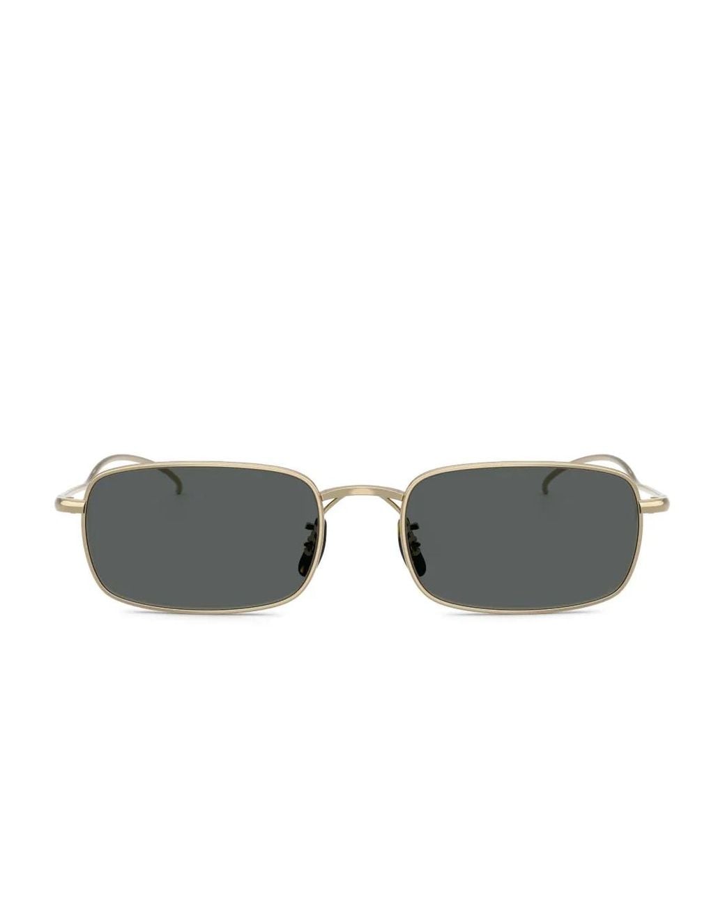 Oliver Peoples Gray Rectangle-Frame Sunglasses