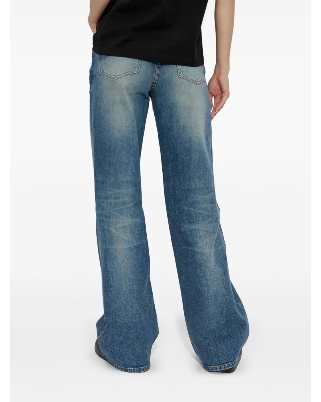 KENZO Blue Ayame Wide-Leg Jeans