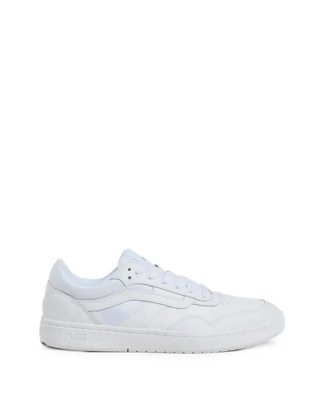 Vans White Cruze 3.0 Low-Top Lace-Up Sneakers