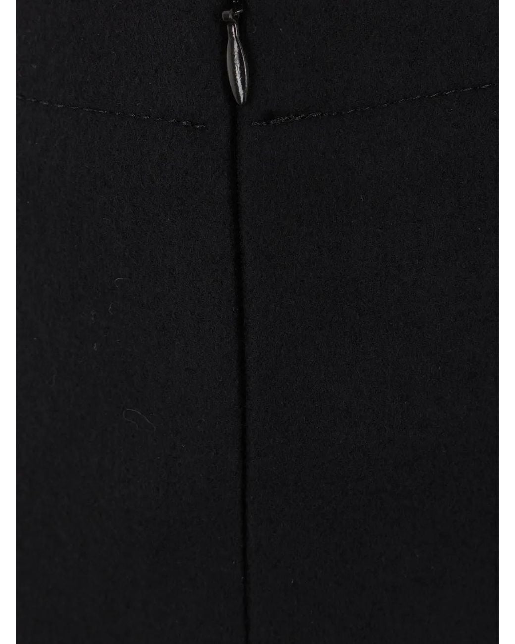 Sacai Black Side-Slit Skirt