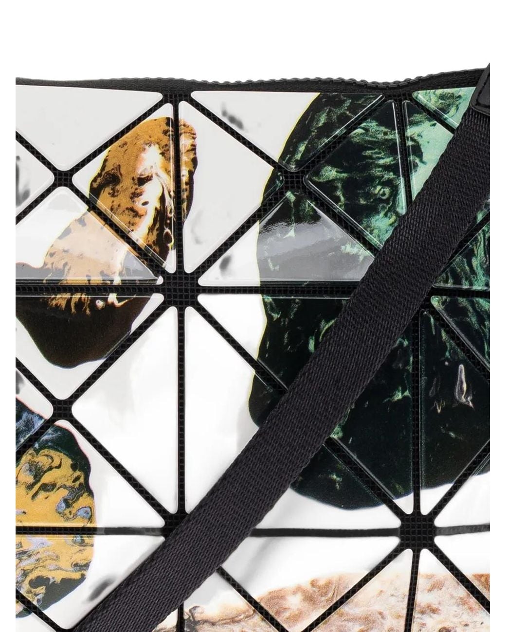 Issey Miyake Black Cosmic Geometric Cross Body Bag