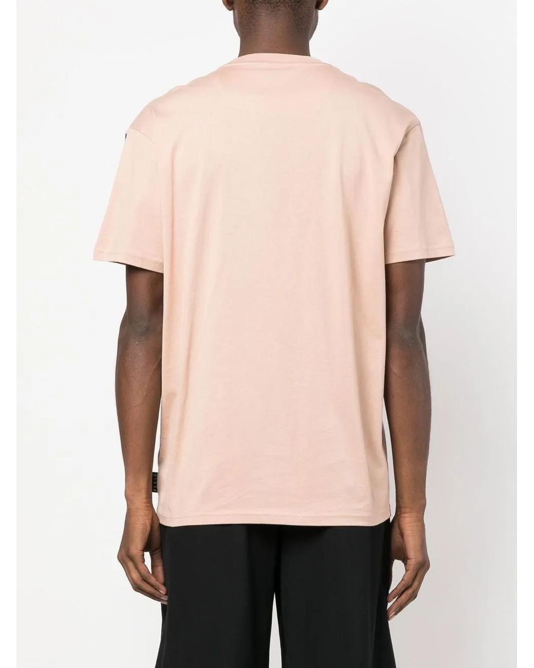 Philipp Plein Natural Embellished Snake-Print T-Shirt for men