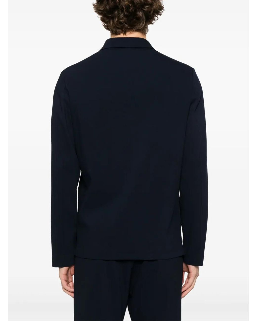 Barena Blue Ribbed Jacket for men