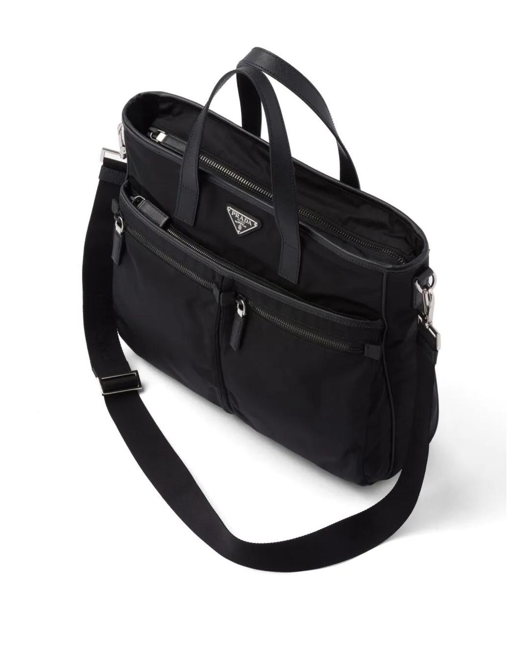 Prada Handtasche Aus Re-Nylon in Black für Herren