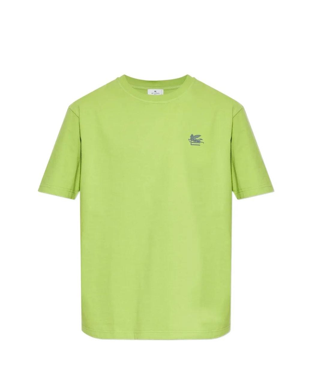 Etro Green Graphic-Print T-Shirt for men